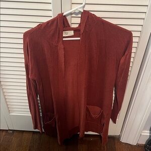 Women's Cozy Rust Cardigan